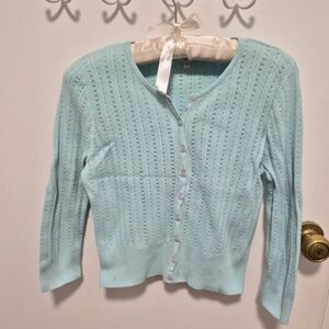 Elegant Women's Light Blue Sweater
